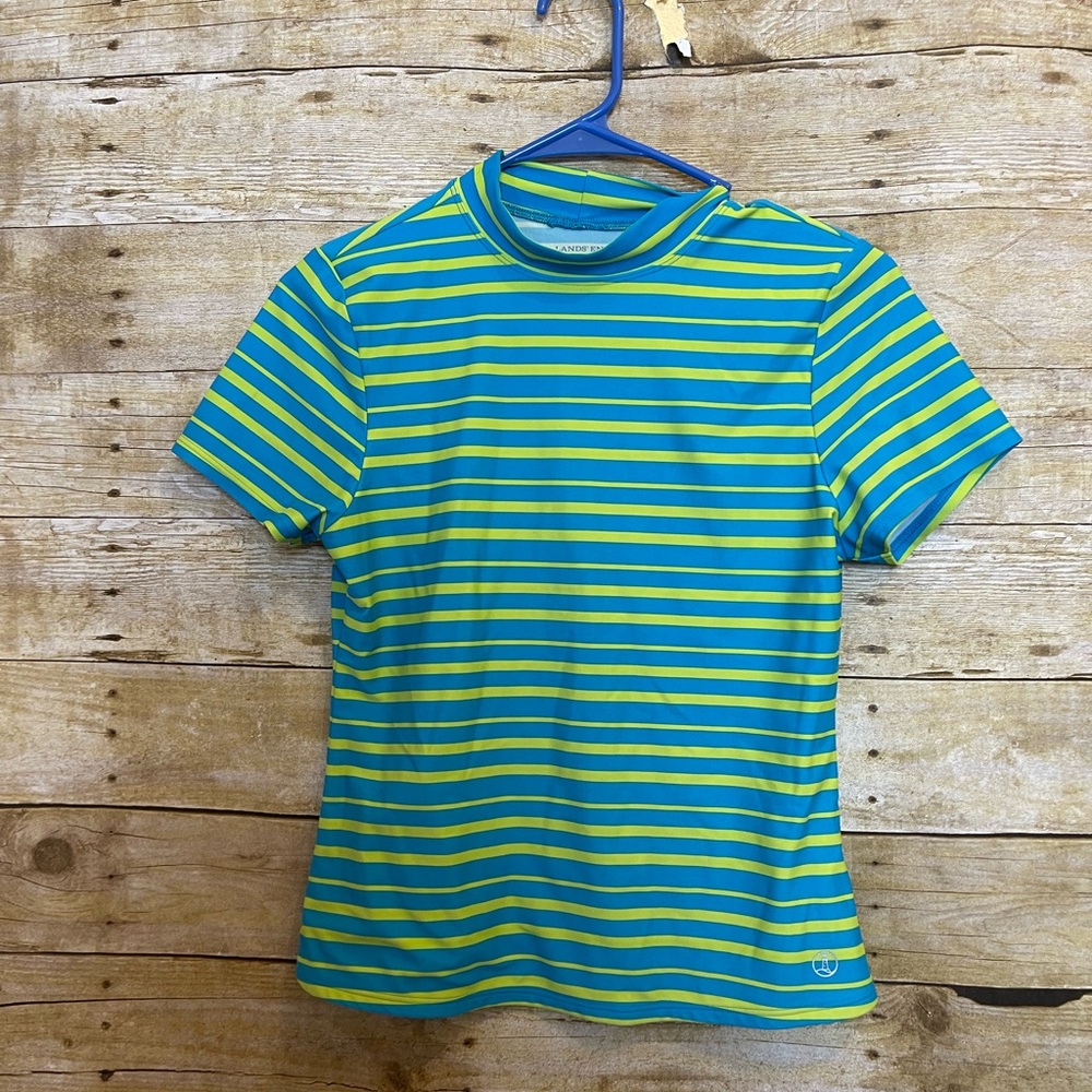 Lands end striped kids swim shirt 🛍